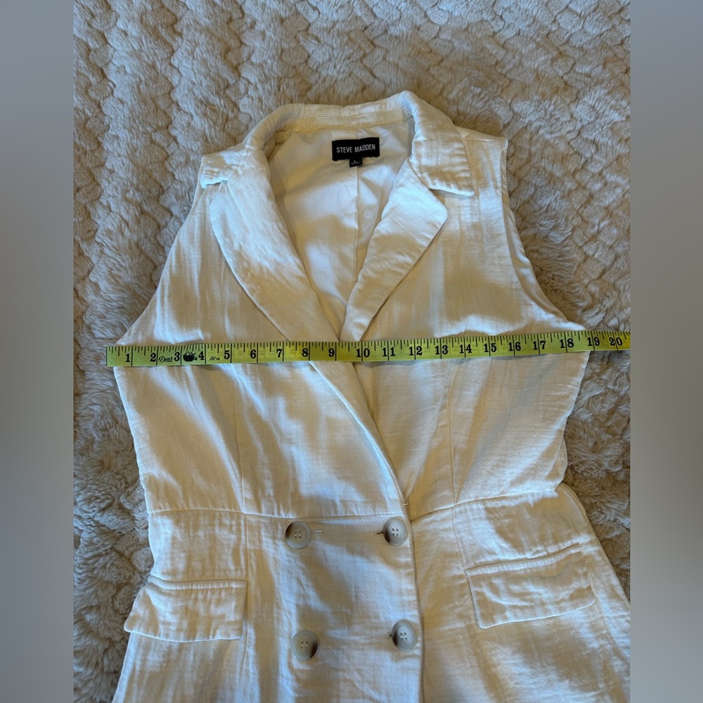 Steve Madden Cream Sleeveless Romper - Picture 8 of 10